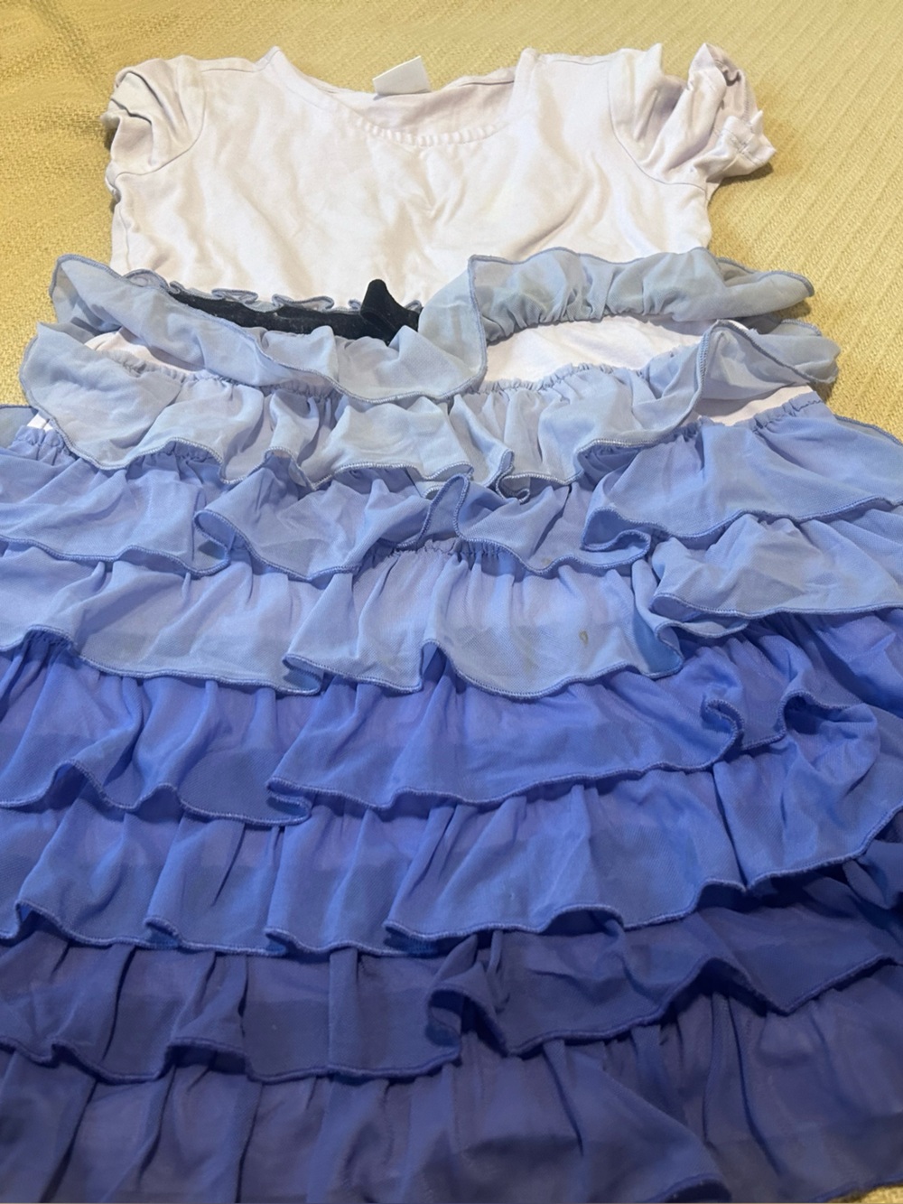 Hanna Andersson Ombre Blue Ruffled Skater Skirt